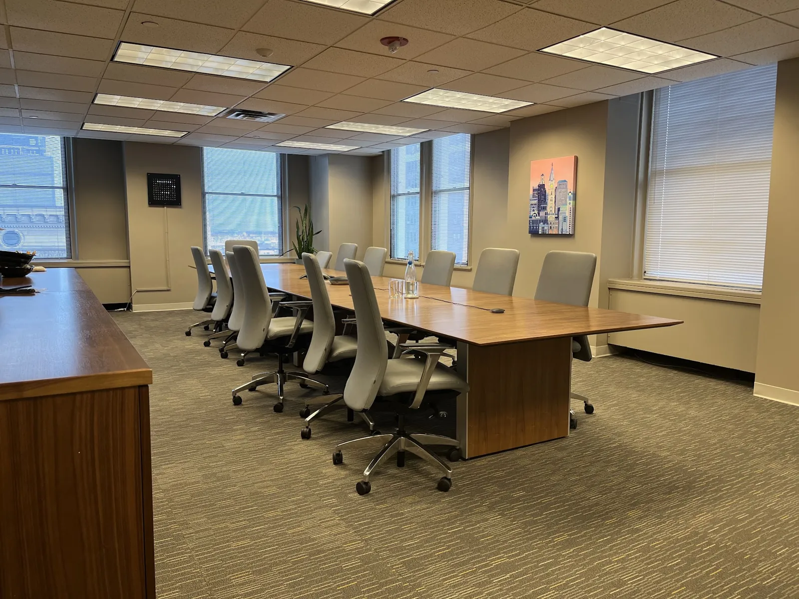 Conference room at The Whistleblower Advocates office, 123 S Broad Street, Philadelphia