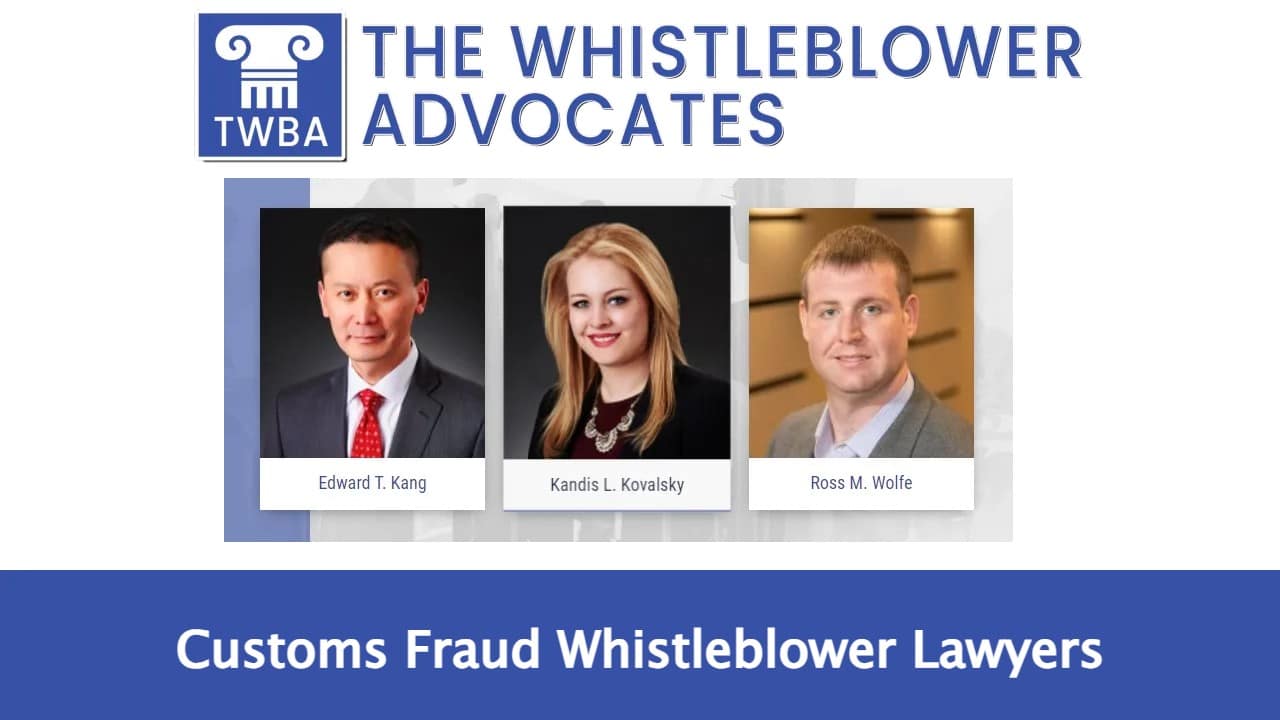 Customs Fraud Whistleblower Lawyers